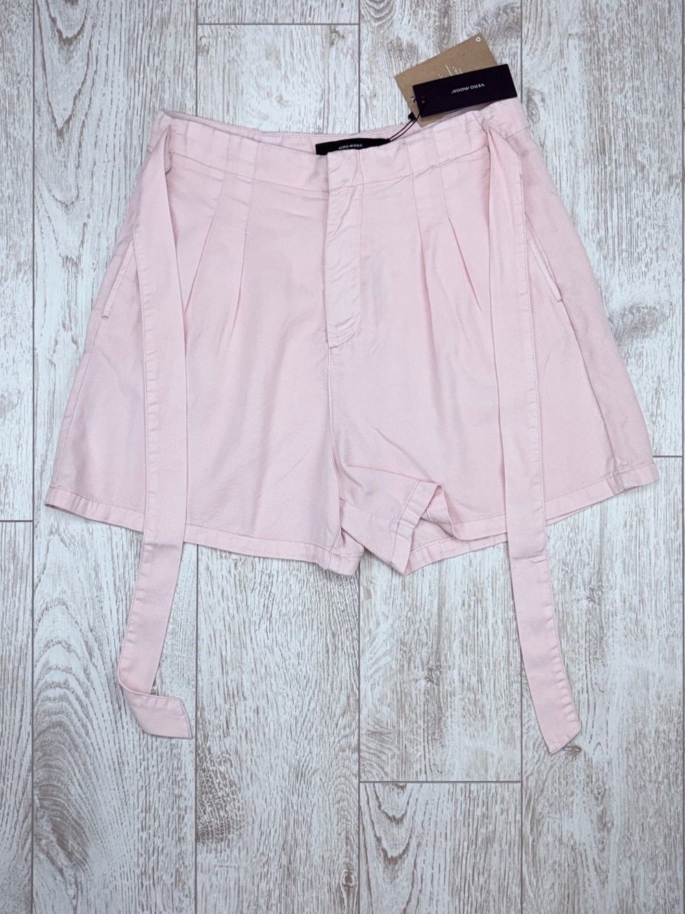 Vero Moda Size XL Sepia Rose Tencel Paperbag Shorts